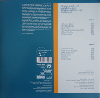 J.B. Lenoir : Alabama Blues (LP, Album, Ltd, RE, 180)