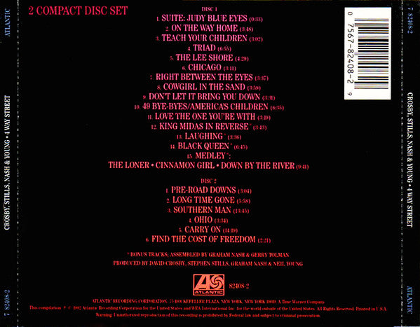 Crosby, Stills, Nash & Young : 4 Way Street (2xCD, Album, RE, RM, SRC)