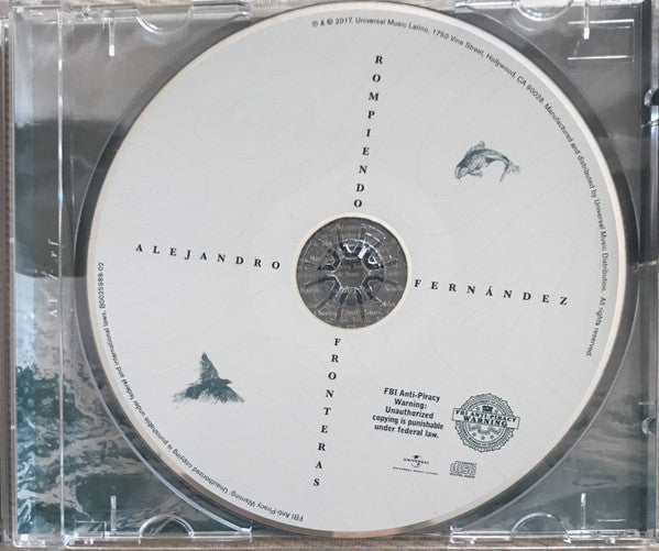 Alejandro Fernández : Rompiendo Fronteras (CD, Album)
