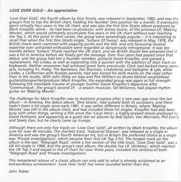 Dire Straits : Love Over Gold (CD, Album, RE, RM)
