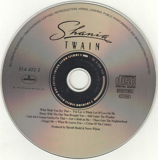 Shania Twain : Shania Twain (CD, Album, RP)