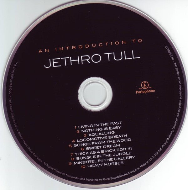 Jethro Tull : An Introduction To Jethro Tull (CD, Comp)