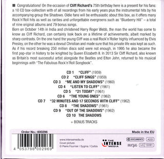 Cliff Richard & The Shadows : Milestones Of A Legend (10xCD + Box, Comp)