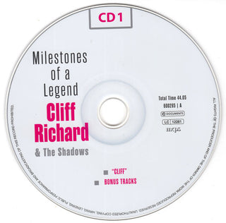 Cliff Richard & The Shadows : Milestones Of A Legend (10xCD + Box, Comp)