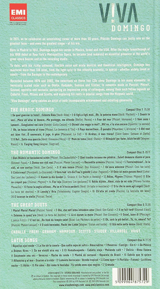 Placido Domingo : V!va Domingo (4xCD, Comp, Lon)