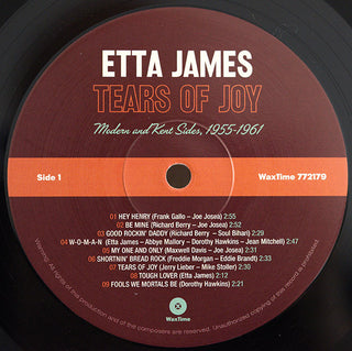 Etta James : Tears Of Joy Modern and Kent Sides 1955-1961 (LP, Comp, Dis)
