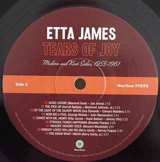 Etta James : Tears Of Joy Modern and Kent Sides 1955-1961 (LP, Comp, Dis)