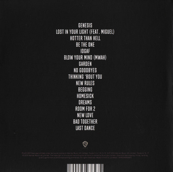 Dua Lipa : Dua Lipa (CD, Album, Dlx, Ltd)