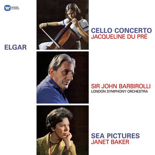 Sir Edward Elgar - Jacqueline Du Pré, Sir John Barbirolli, London Symphony Orchestra / Janet Baker : Cello Concerto / Sea Pictures (LP, RE, RM, 180)