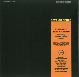 Stan Getz / João Gilberto Featuring Antonio Carlos Jobim : Getz / Gilberto (CD, Album, RE, RM, Arv)