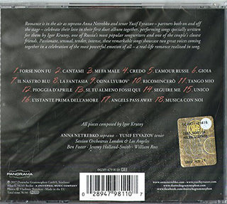 Anna Netrebko & Yusif Eyvazov : Romanza (CD, Album)