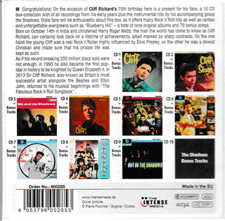 Cliff Richard & The Shadows : Milestones Of A Legend (10xCD + Box, Comp)
