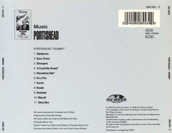 Portishead : Dummy (CD, Album, RE, Arv)