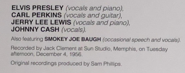 Elvis Presley, Carl Perkins, Jerry Lee Lewis, Johnny Cash : Million Dollar Quartet (The Complete Session In Its Original Sequence) (2xLP, Album, RM, 180)