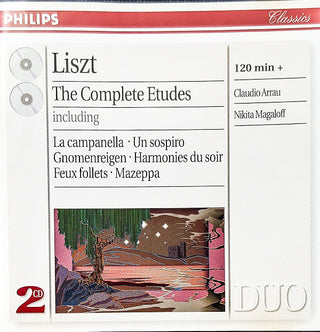 Franz Liszt, Claudio Arrau / Nikita Magaloff : The Complete Etudes (2xCD, Comp, RE, RM)