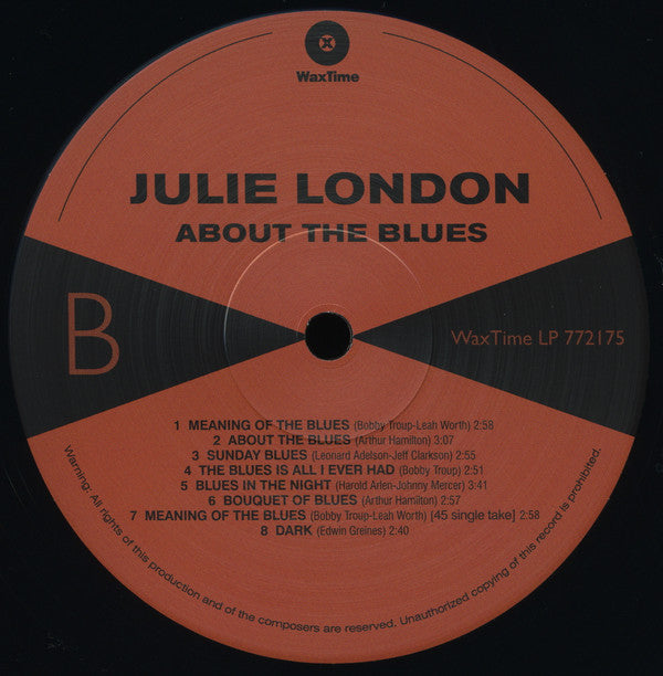 Julie London : About the Blues (LP, Album, Mono, Ltd, RE, RM, 180)