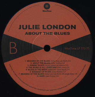 Julie London : About the Blues (LP, Album, Mono, Ltd, RE, RM, 180)