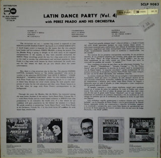 Perez Prado : Latin Dance Party (Vol. 4) (LP, Comp, RE)