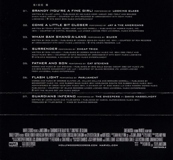 Various : Guardians Of The Galaxy Vol. 2: Awesome Mix Vol. 2 (Cass, Comp)