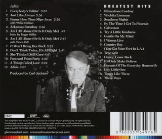 Glen Campbell : Adiós (CD, Album + CD, Comp)