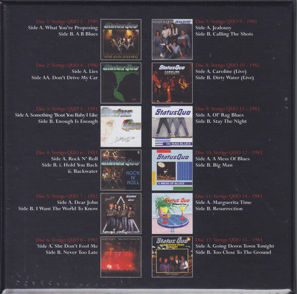 Status Quo : The Vinyl Singles Collection 1980-1984 (12x7", Single, Ltd + Box, Comp)
