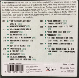 Herbie Mann : Milestones Of A Legend - The Best 1954-1962 (10xCD, RE, RM + Box, Comp)