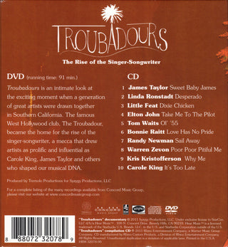 Carole King * James Taylor (2) : Troubadours: The Rise Of The Singer-Songwriter (DVD-V, Multichannel + CD, Comp)