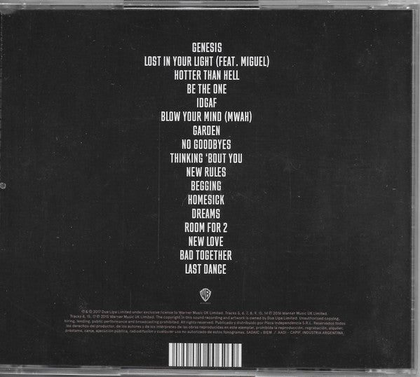 Dua Lipa : Dua Lipa (CD, Album, Dlx)