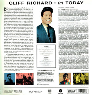 Cliff Richard : 21 Today (LP, Album, Ltd, RE, 180)