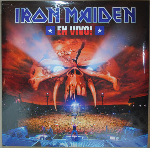 Iron Maiden : En Vivo! (3xLP, Album, Ltd, RE, RM, 180)