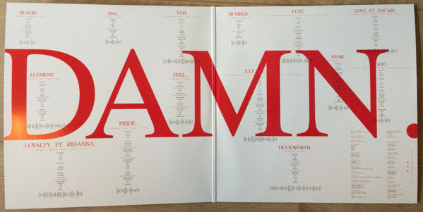 Kendrick Lamar : Damn (2xLP, Album, Ltd, Red)