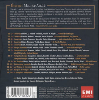 Maurice André : Éternel Maurice André - Les Plus Beaux Enregistrements Du Trompettiste Du Siècle (13xCD, Mono, RM + Box, Comp)