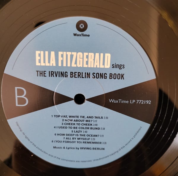 Ella Fitzgerald : Sings The Irving Berlin Song Book (2xLP, Album, Ltd, RM, 180)
