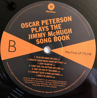 Oscar Peterson : Oscar Peterson Plays The Jimmy McHugh Song Book  (LP, Album, Ltd, RE, RM, 180)
