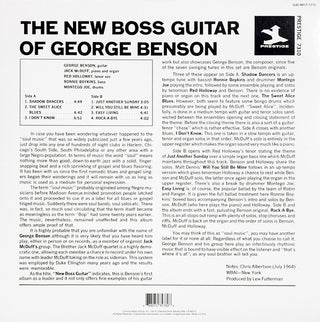 George Benson With The Brother Jack McDuff Quartet : The New Boss Guitar Of George Benson (LP, Album, RE, RM)
