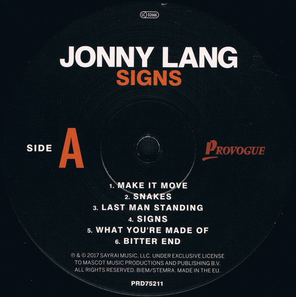 Jonny Lang : Signs (LP, Album, 180)