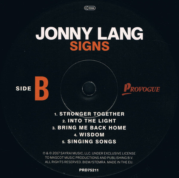 Jonny Lang : Signs (LP, Album, 180)