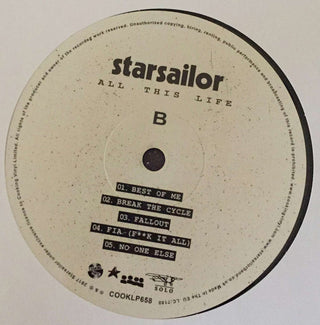 Starsailor : All This Life  (LP, Album)