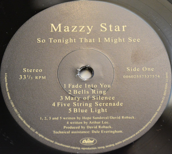 Mazzy Star : So Tonight That I Might See (LP, Album, RE, HL )