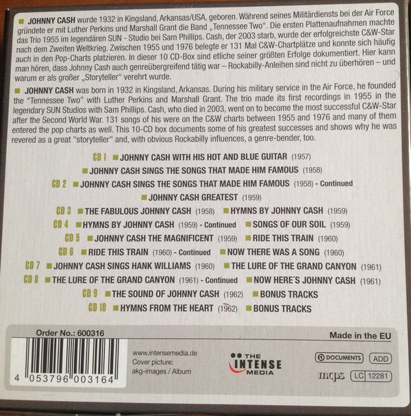 Johnny Cash : Milestones Of A Legend (10xCD, RE, RM + Box, Comp)