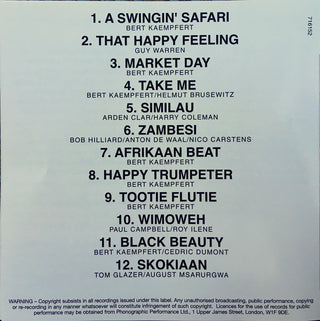 Bert Kaempfert & His Orchestra : A Swingin' Safari (CD, Album)