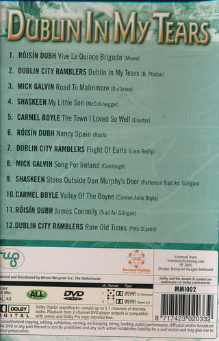 Various : Dublin In My Tears (DVD-V, PAL)