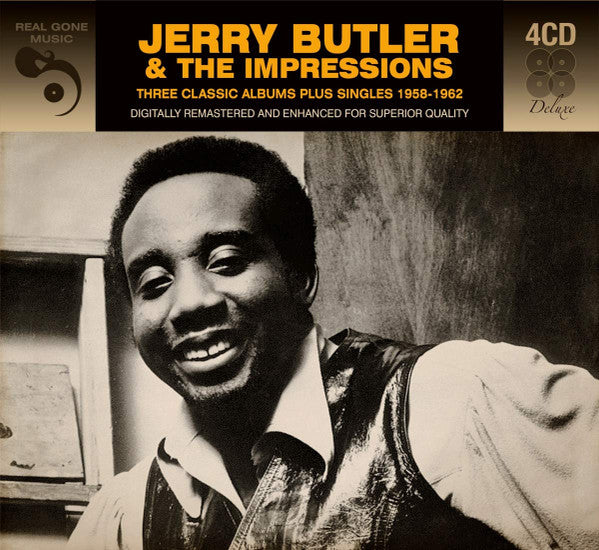 Jerry Butler : Three Classic Albums Plus Singles 1958-1962  (4xCD, Comp, Dlx, RM)