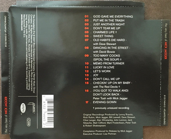 Mick Jagger : The Very Best Of Mick Jagger (CD, Comp)