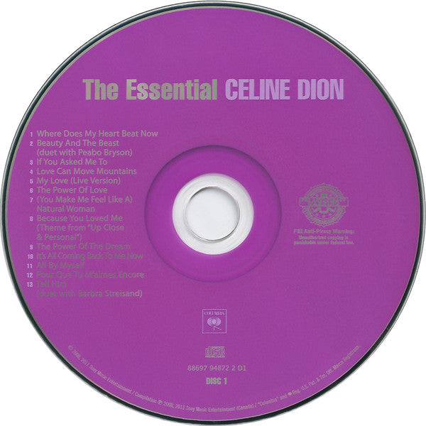Céline Dion : The Essential Celine Dion (2xCD, Comp)
