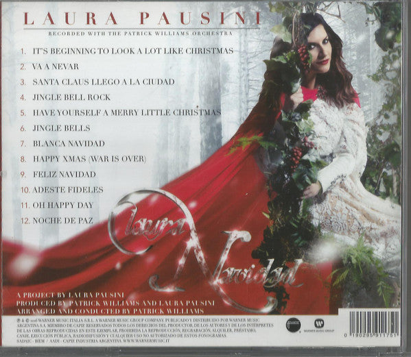 Laura Pausini Recorded With Patrick Williams And His Orchestra : Laura Navidad (CD, Album)