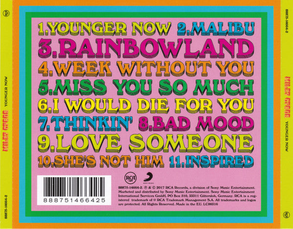 Miley Cyrus : Younger Now (CD, Album)