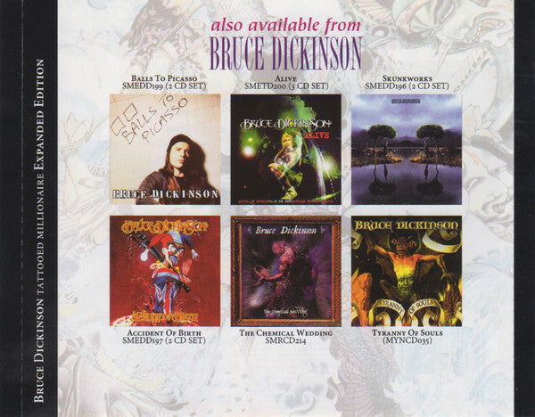 Bruce Dickinson : Tattooed Millionaire (2xCD, Album, RE, RM)