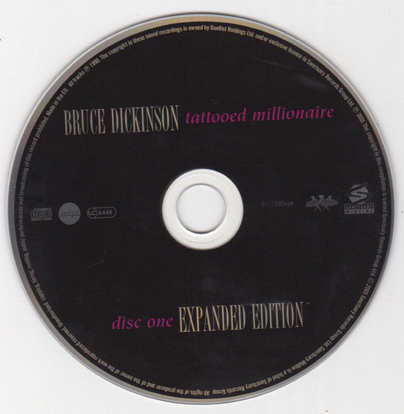 Bruce Dickinson : Tattooed Millionaire (2xCD, Album, RE, RM)