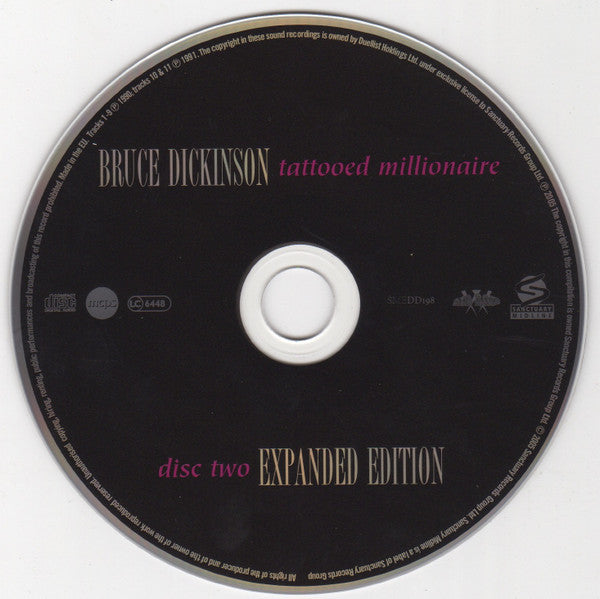 Bruce Dickinson : Tattooed Millionaire (2xCD, Album, RE, RM)